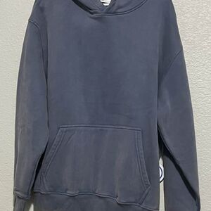 Men's Acid Wash Navy Hoodie Sweatshirt